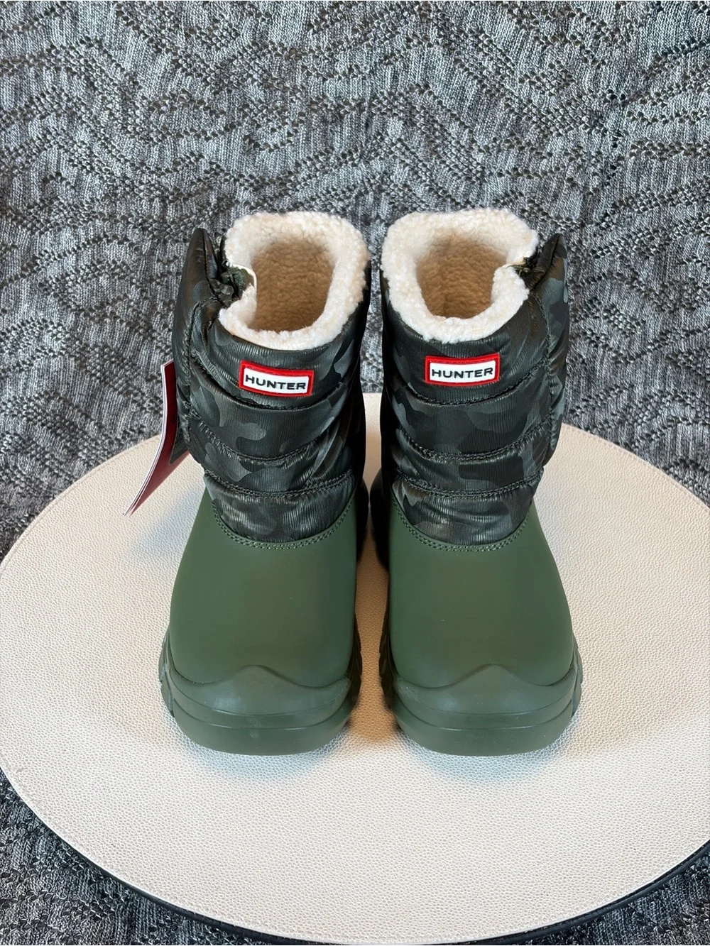Hunter Kids Intrepid Reflective Camo Snow Boot